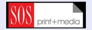 Highlighted 'client logo' on our website, signifying our commitment to delivering the best commercial cleaning service to valued partner SOS Print+Media. Choose Leading Commercial Cleaning for excellence in cleanliness and professionalism, setting the standard for commercial spaces.